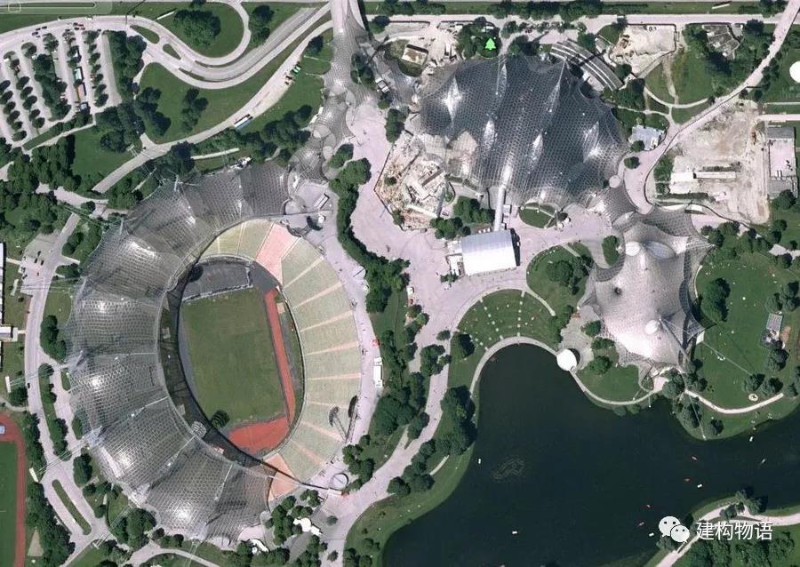 谷歌地球中德国慕尼黑1972年第20届奥运会体育场馆鸟瞰图.jpg