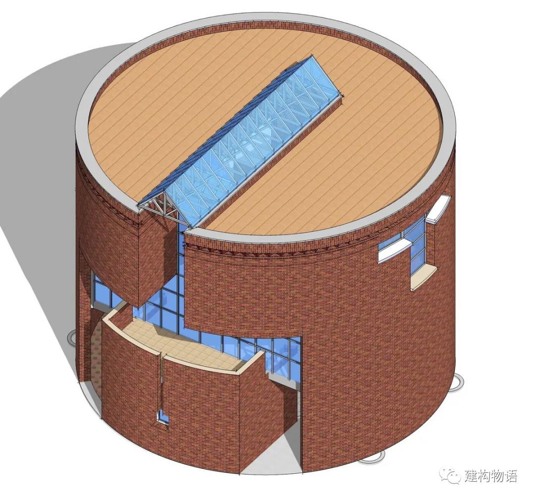 瑞士斯塔比奥的小住宅 ——简单的圆柱体通过减法衍生出的丰富空间及形式.jpg