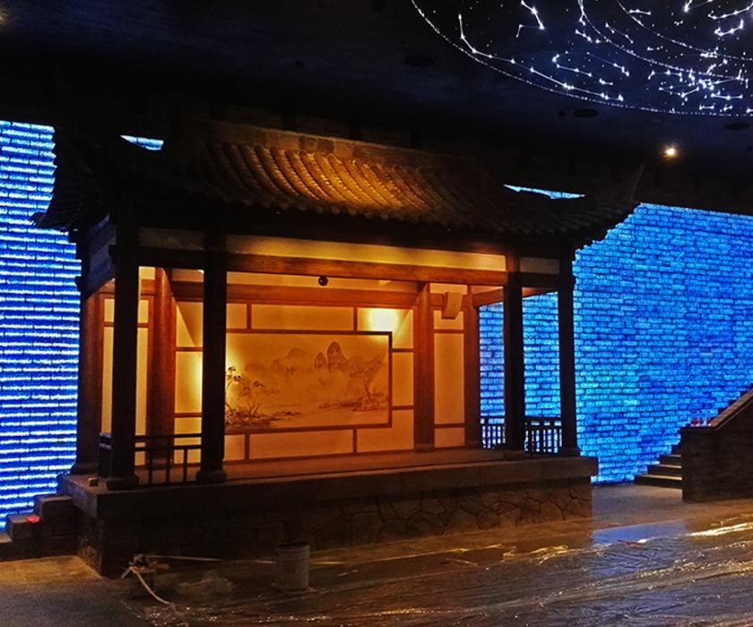 汉中汉文博览园透光混凝土仿古透光砖