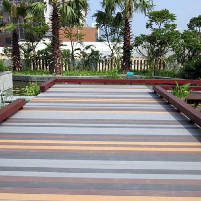 塑木地板WPC木塑空心地板150x25mm环保生态户外地板厂家直销